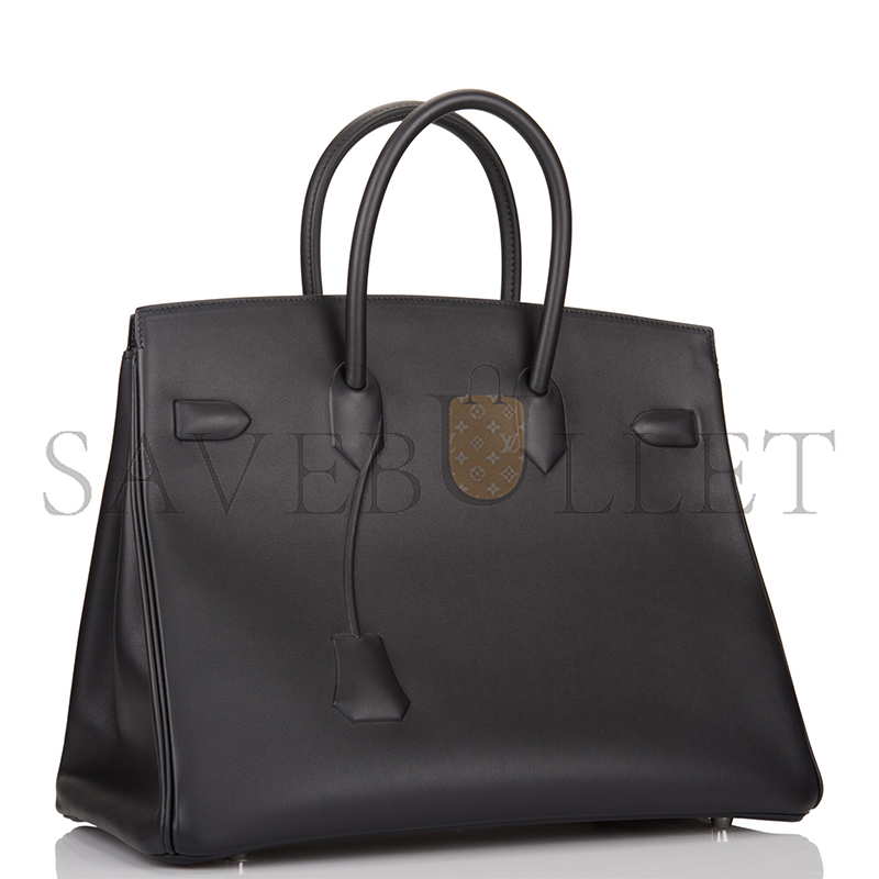 HERMÈS MASTER BIRKIN 35 SHADOW BLACK OF SWIFT LEATHER (35*25*18cm)